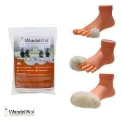 Alpacawol vrij van lanoline voor schoenen en voeten
