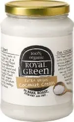 Biologische kokosolie Extra Virgin 1400 ml Royal Green Voordeel Glazen Pot 8710267730313