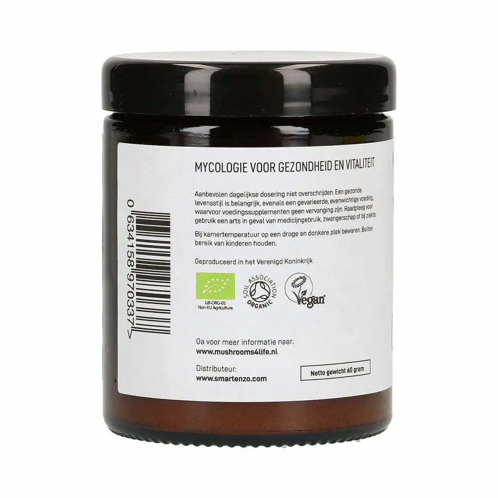 Mushrooms4Life Cordyceps Poeder BIO 60g - Afbeelding 6