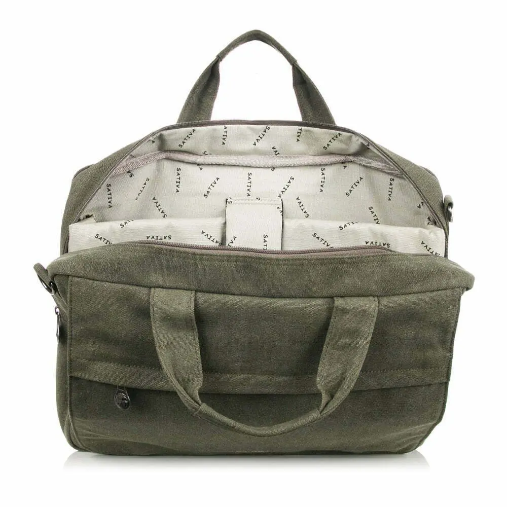 Hemp Laptop Bag Sativa Bags S Khaki