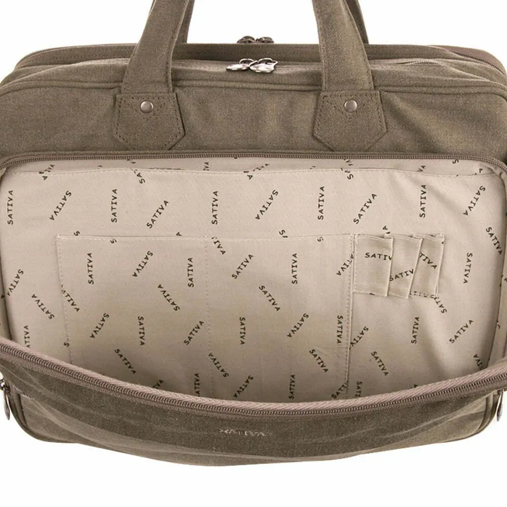 Hemp Laptop Bag Sativa Bags S Khaki