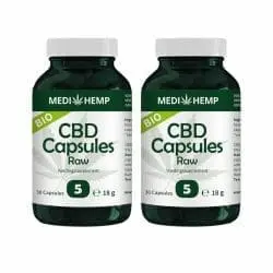 MediHemp CBD Capsules Raw percent CBD Benefit Pack x Pieces