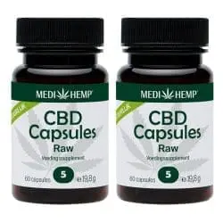MediHemp CBD Capsules Raw procent CBD Voordeelpakket x Stuks