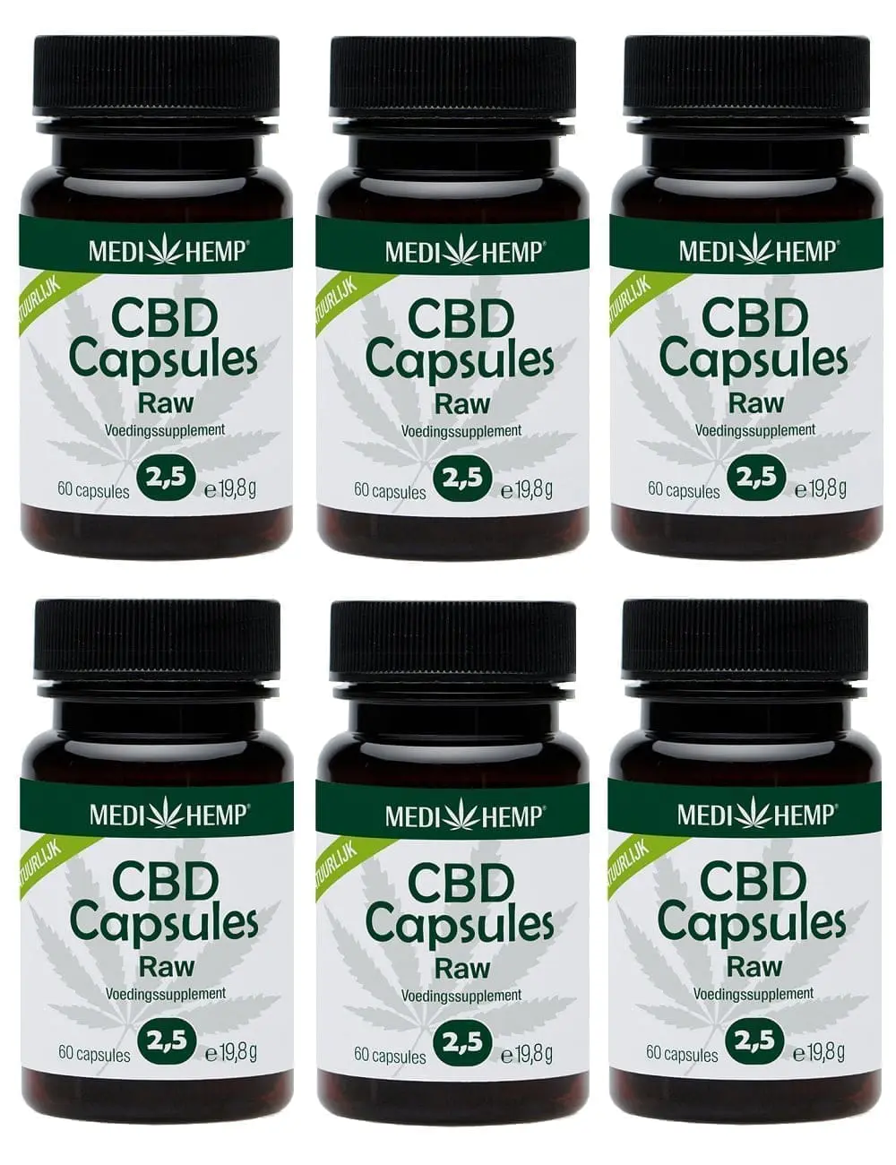 Medihemp 2,5 procent CBD capsules voordeel pakket