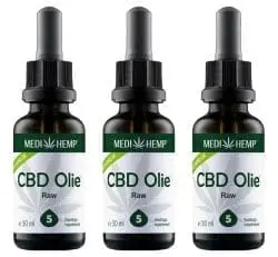 MediHemp CBD Olie Raw Voordeelpakket 5% CBD 3x 30ml