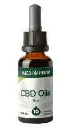 Medihemp cbd olie raw procent ml