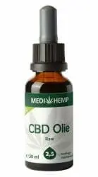 Medihemp cbd olie raw procent ml