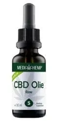 MediHemp CBD Olie Raw 5% CBD 30 ml