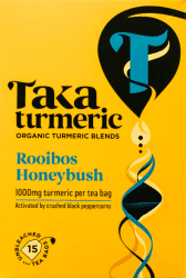 Taka Turmeric Kurkuma Thee Rooibos Honeybush Biologische thee zakjes