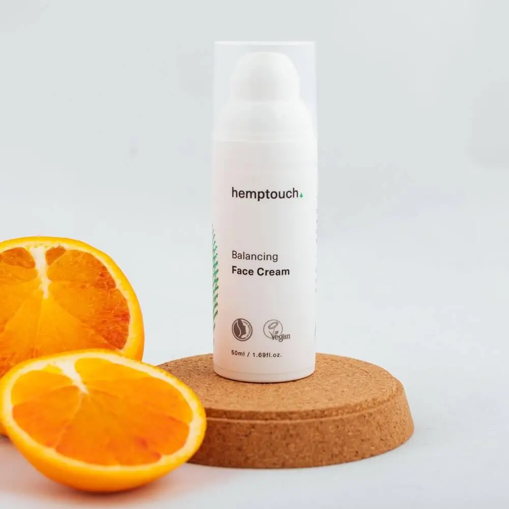 balancing face cream Hemptouch natuurlijke gezichtscrème