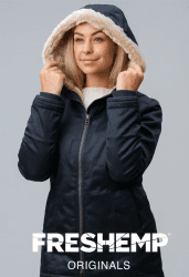 duurzame dames winterjas van hennep van Freshemp Originals