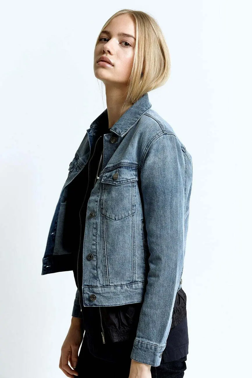 Hemp Tailor Hoodlamb Ladies Denim Spijkerjack Light Blue