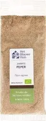 Zwarte Gemalen Peper Biologisch Het Blauwe Huis 30 gram