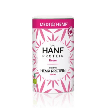 Bio Hanfproteinpulver Himbeere Heidelbeere Medihemp gr