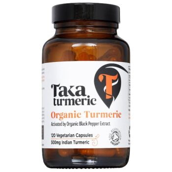 Taka Turmeric Curcuma Capsules With Black Pepper Extract ORGANIC 120 Pieces