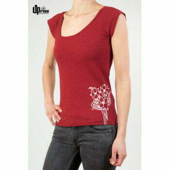 Up-rise Hennep T-Shirt Girl Wild Rood