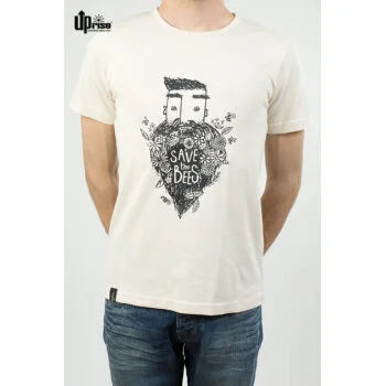 Up-rise Hennep T-Shirt Boy Save The Bees Wit