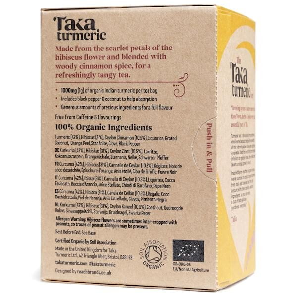 Taka Turmeric Tea Hibiscus Cinnamon organic