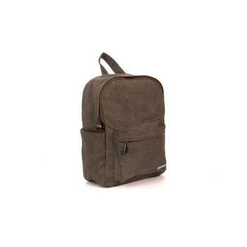有机儿童学校背包 Khaki S10140 Sativa Bags Sustainable Kids Backpack