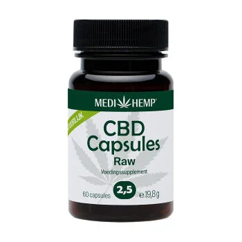 Medihemp CBD Capsules 2,5% CBD Raw CO2 экстракция