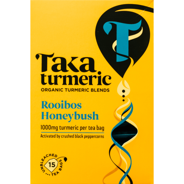 Taka Turmeric Kurkuma Thee Rooibos Honeybush Biologische thee zakjes