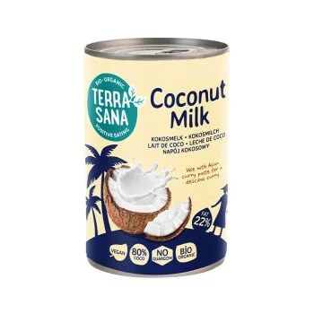 leche de coco ecologica terrasana 400ml ecologica 80 por ciento grasa