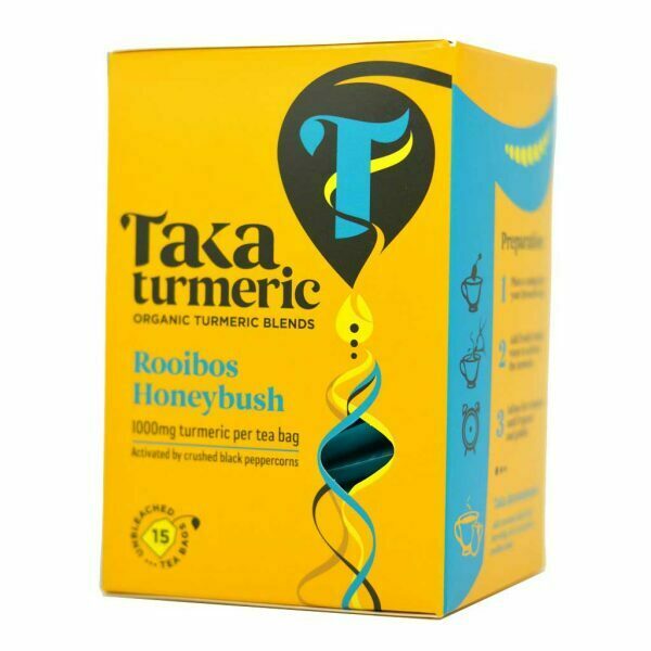 golden rooibos honeybush tea taka turmeric 15 tea bags