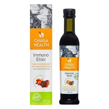 Chaga Health Elemental Elixir Chaga y bayas de espino amarillo orgánico