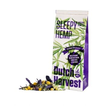 Chá para dormir orgânico Sleepy Hemp da Dutch Harvest