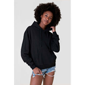 hemp organic cotton hoodie black women hennep biokatoen hoodie Dames Studio Ten Kate
