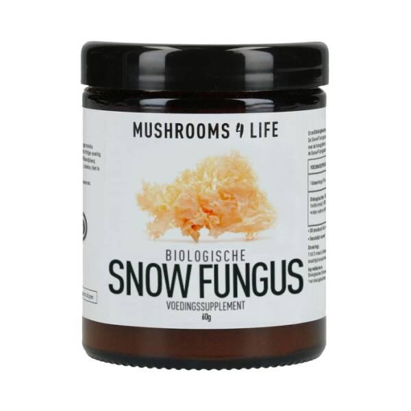 snow fungus paddenstoelen poeder bio mushrooms4life