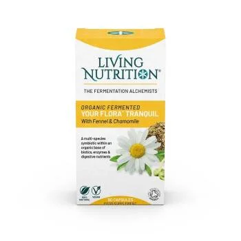 Living Nutrition Your Flora Tranquil Fermented Fennel Chamomile ORGANIC 60 Capsules