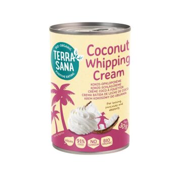 Kokosmelk Slagroom Vegan 30 procent Vet BIO Organic Coconut Whipping Cream TerraSana