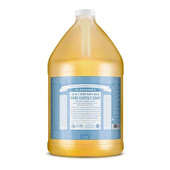 Dr Bronner Baby Soap Gallon Magic Soap Neutral Mild 3.8L 3785ml liquid