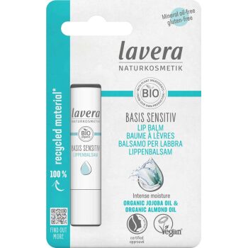 Natuurlijke Lippenbalsem Basis Sensitiv Vegan BIO Lavera Naturkosmetik