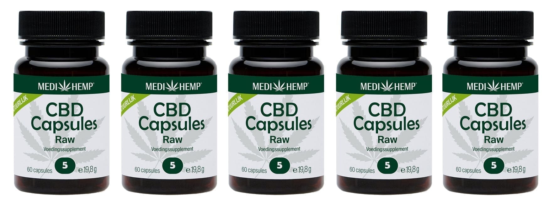 5% CBD Kapseln Raw Medihemp Vorteilspaket