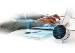 Air Shower fan small compact desk table