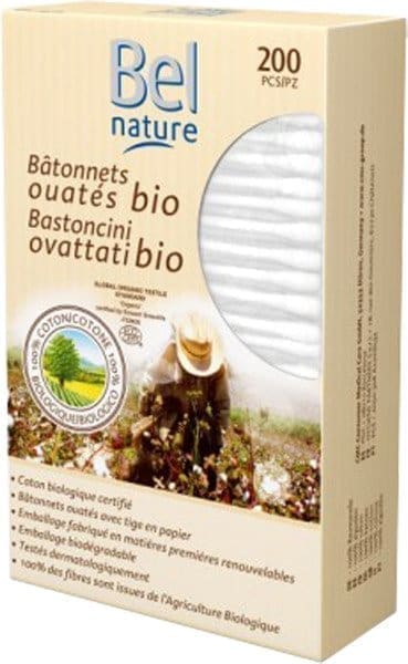Bel Nature Cotton Swabs Normal BIO 200 Pieces