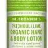 Dr Bronner Bio Hand & Body Lotion Patchouli Lime 240ml
