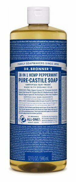Savon magique Dr Bronner Menthe poivrée 945ml