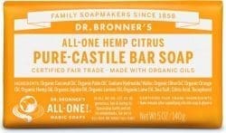 Dr Bronner Soap Bar Citrus Orange 140g