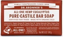Dr Bronner Soap Bar Eucalyptus 140g