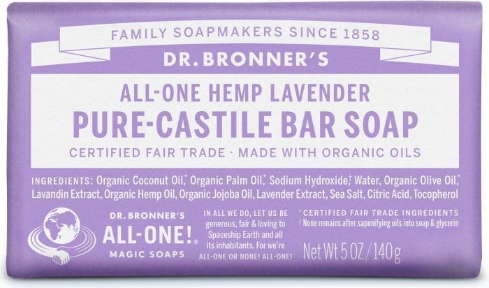 Dr Bronner Soap Bar Lavender 140g