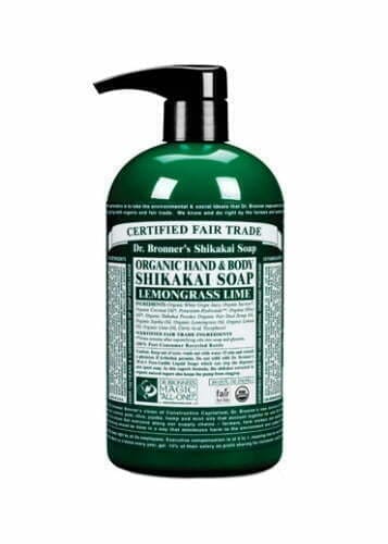 Dr Bronners organic shikakai lemongrass lime hand soap ml