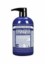 Dr Bronner Shikakai Hand & Body Soap Spearmint Peppermint 709ml