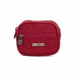 Sustainable Mini Hemp Wallet Red