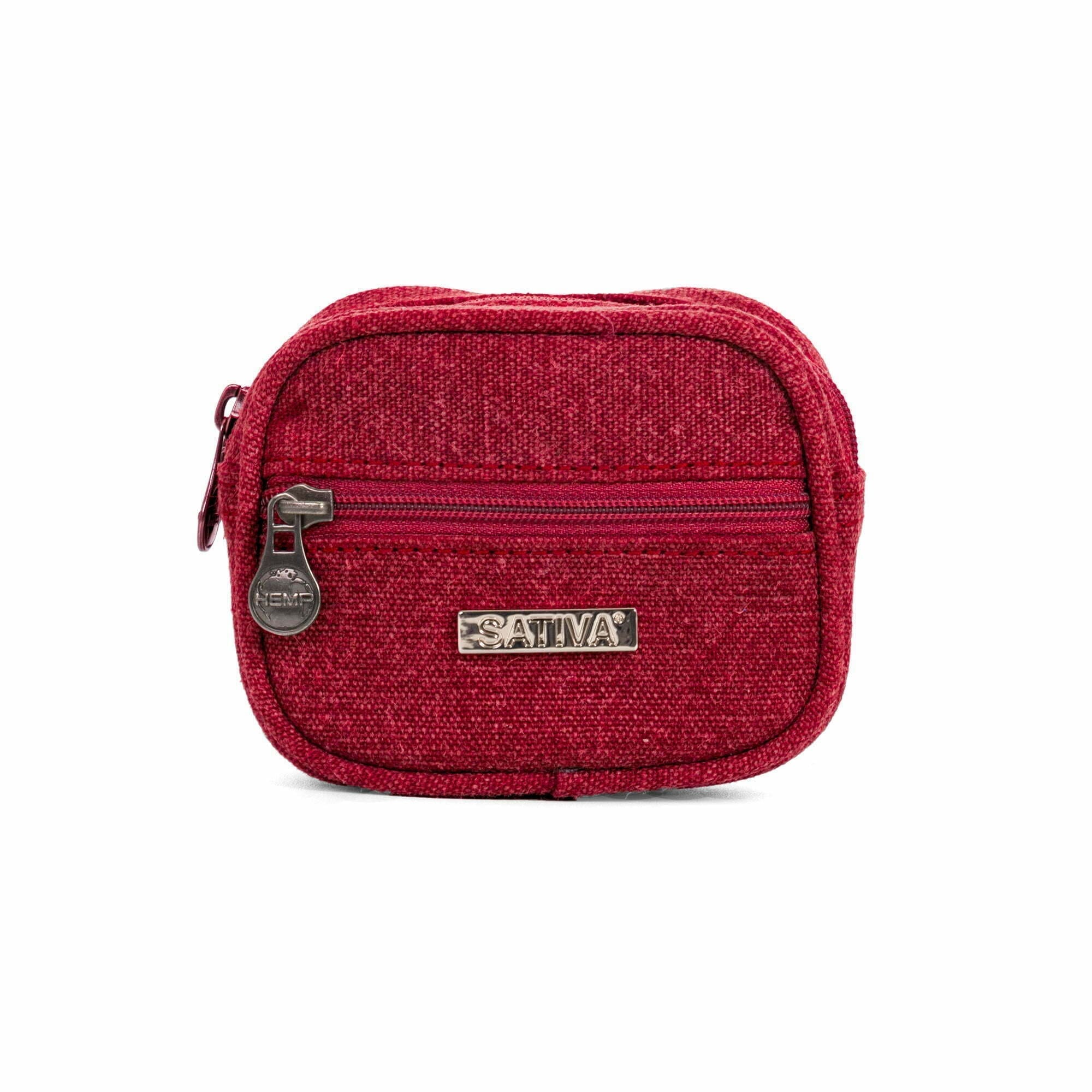 Sustainable Mini Hemp Wallet Red