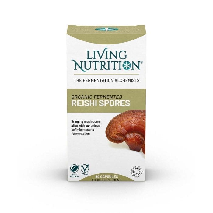 Spores de Reishi Fermenté Capsules BIO 60 Pcs Living Nutrition