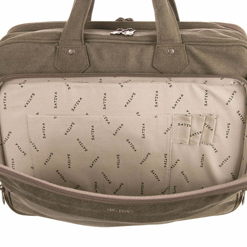 Hemp Laptop Bag Sativa Bags S Khaki