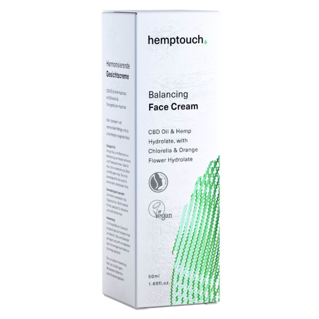 Hemptouch Crème faciale équilibrante 40mg CBD 50ml – Image 2